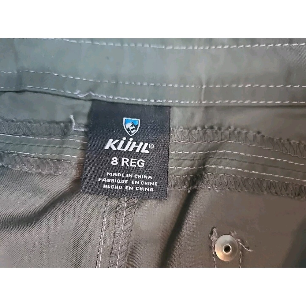 Kuhl Pants Womens Adult 8 Olive Skinny Pants Zipper Hiking Stretch - Picture 2 of 13